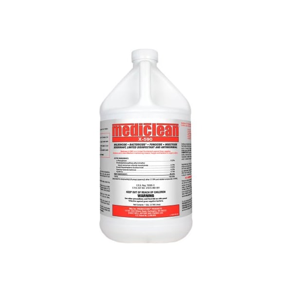 Dri-Eaz Mediclean California X-590 Disinfectant, Insecticide, Deodorant 221572000 - 1 Gallon - Case of 4 118235 - main